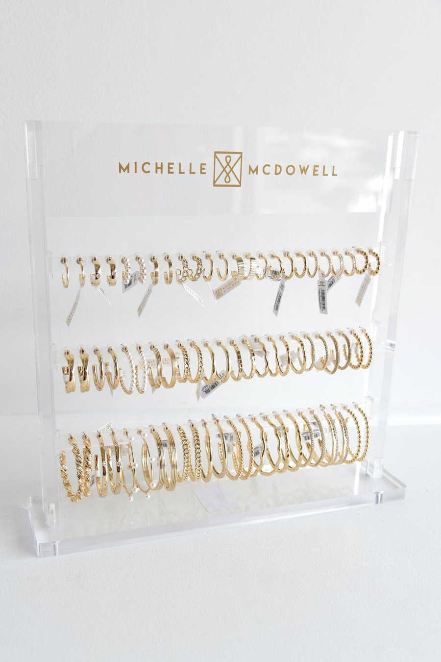 Accessories Michelle McDowell | Gold Hoop Display