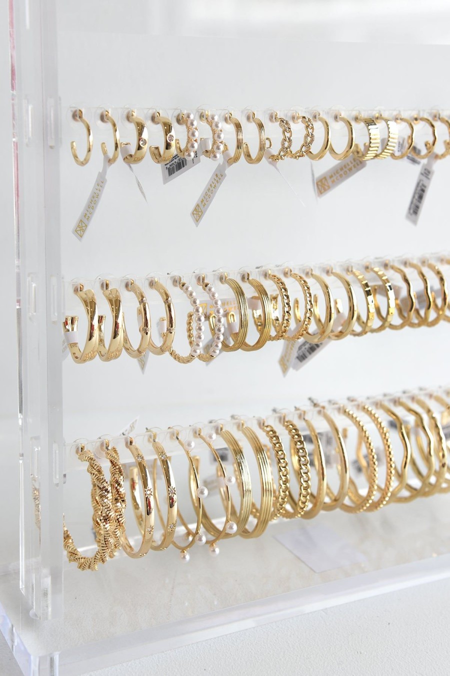 Accessories Michelle McDowell | Gold Hoop Display