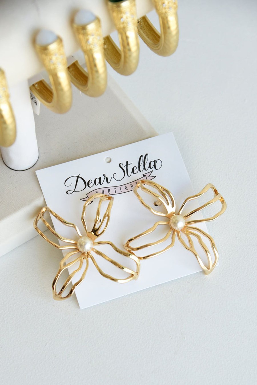 Accessories GOLDEN STELLA | Pearl Flower Earrings