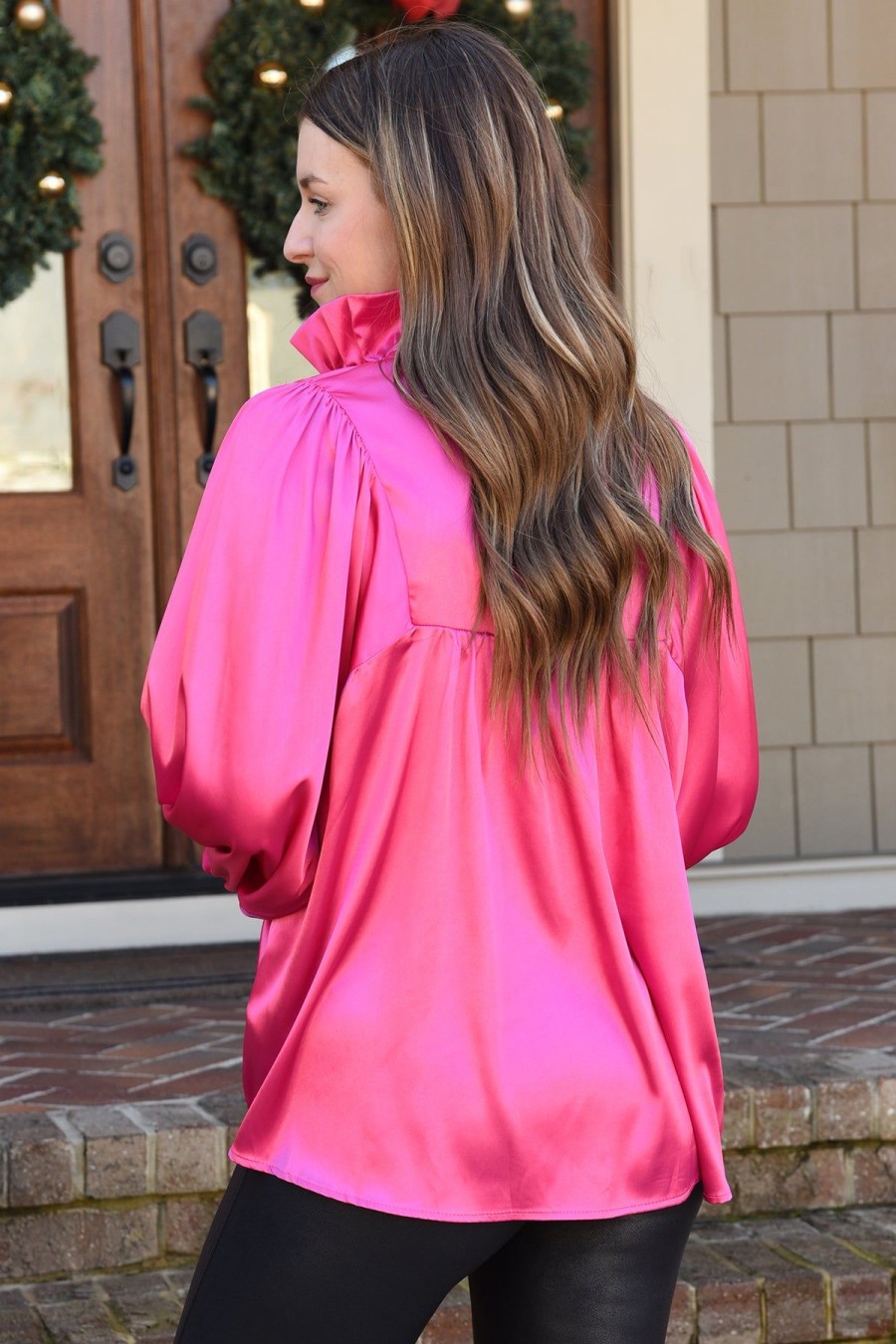 Tops ADRIENNE | Morgan Top -Fuschia