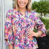 Tops Michelle McDowell | Elena Top -Honey Crisp Pink