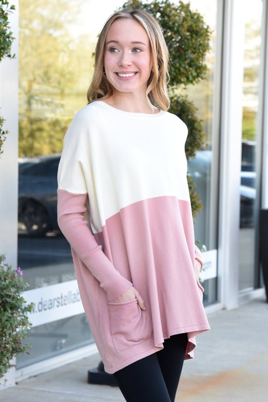 Tops TEA N ROSE | Jasmine Sweater-Dusty Pink