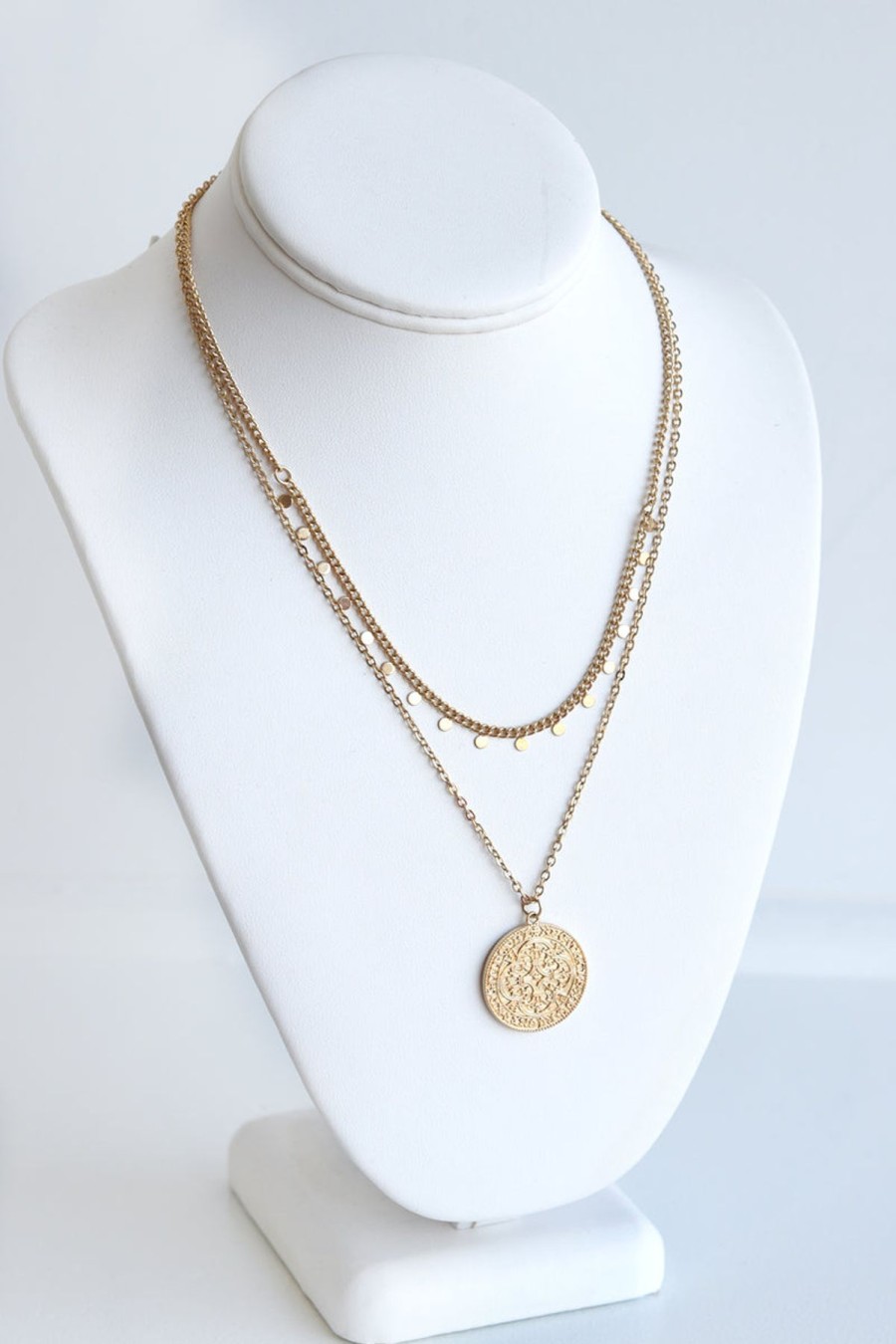 Accessories CANVAS | Gold French Coin Necklace