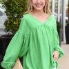 Tops Michelle McDowelll | Loren Top -Green