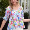 Tops Michelle McDowelll | Sophia Top -Color Me Happy