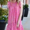 Dresses Michelle McDowell | Nora Dress -Pink Leopard