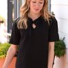 Tops FANTASTICA | Cute And Casual Top -Black