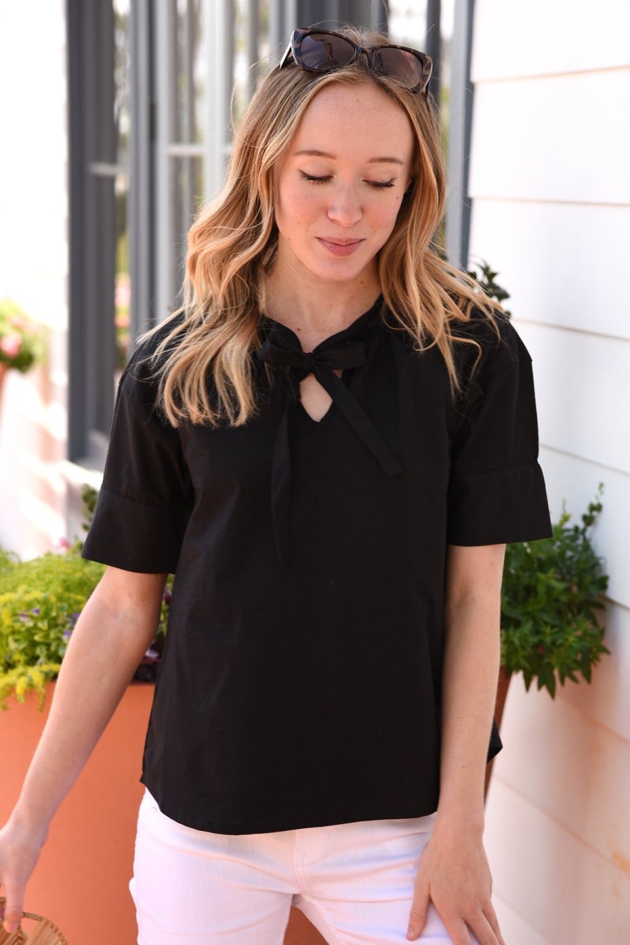 Tops FANTASTICA | Cute And Casual Top -Black