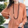 Tops GLAM | She'S A Classic Top - Rust Orange