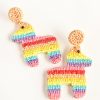 Accessories Dear Stella Boutique | Rainbow Llama Earrings