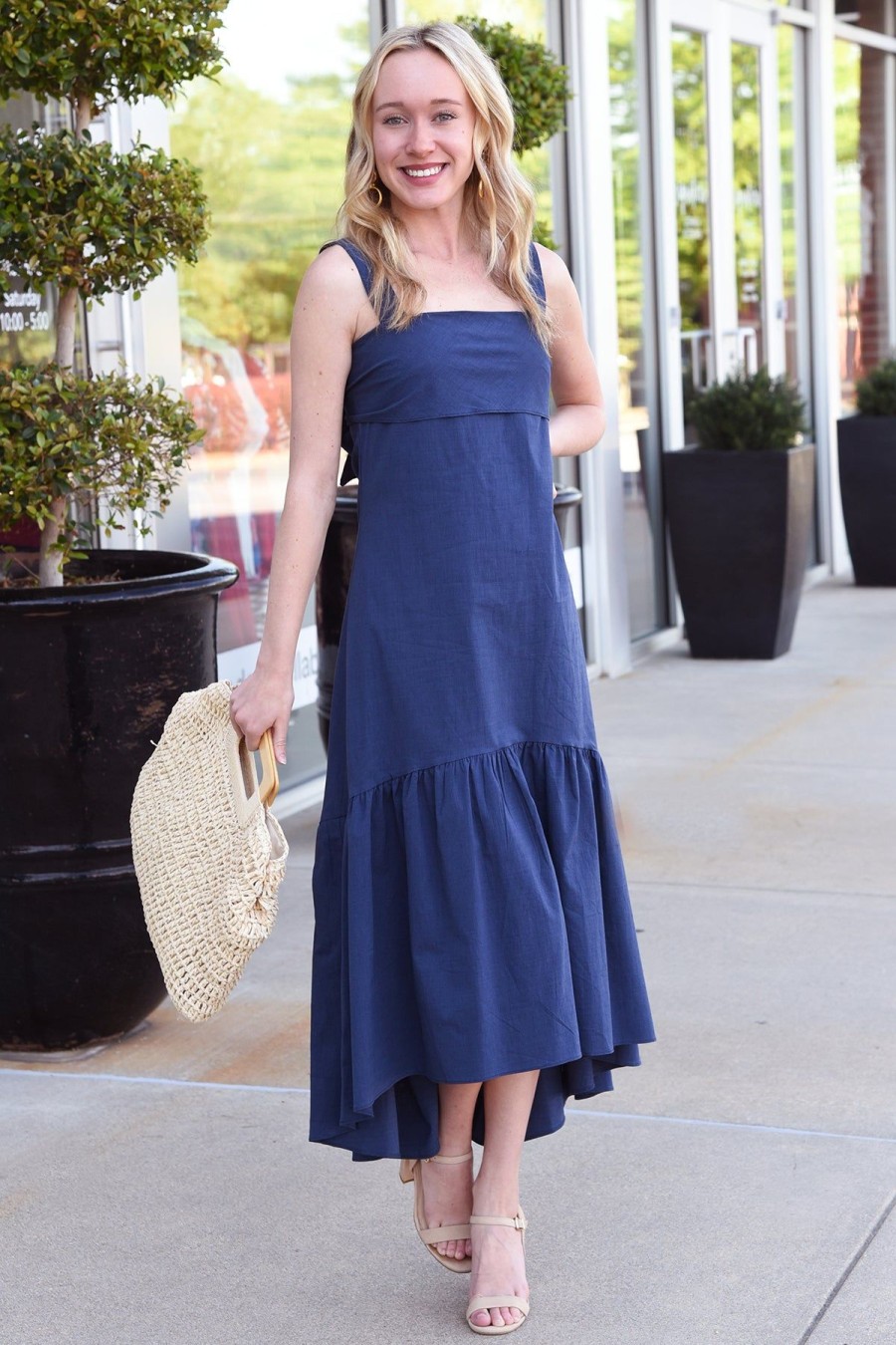 Dresses PINCH | Ease Into It Dress -Navy