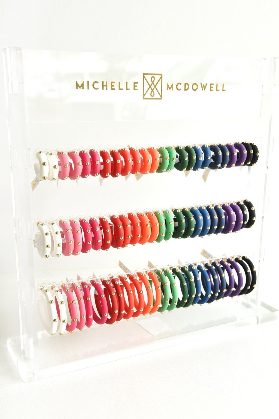 Accessories Michelle McDowell | Acrylic Hoop Earrings -Studded