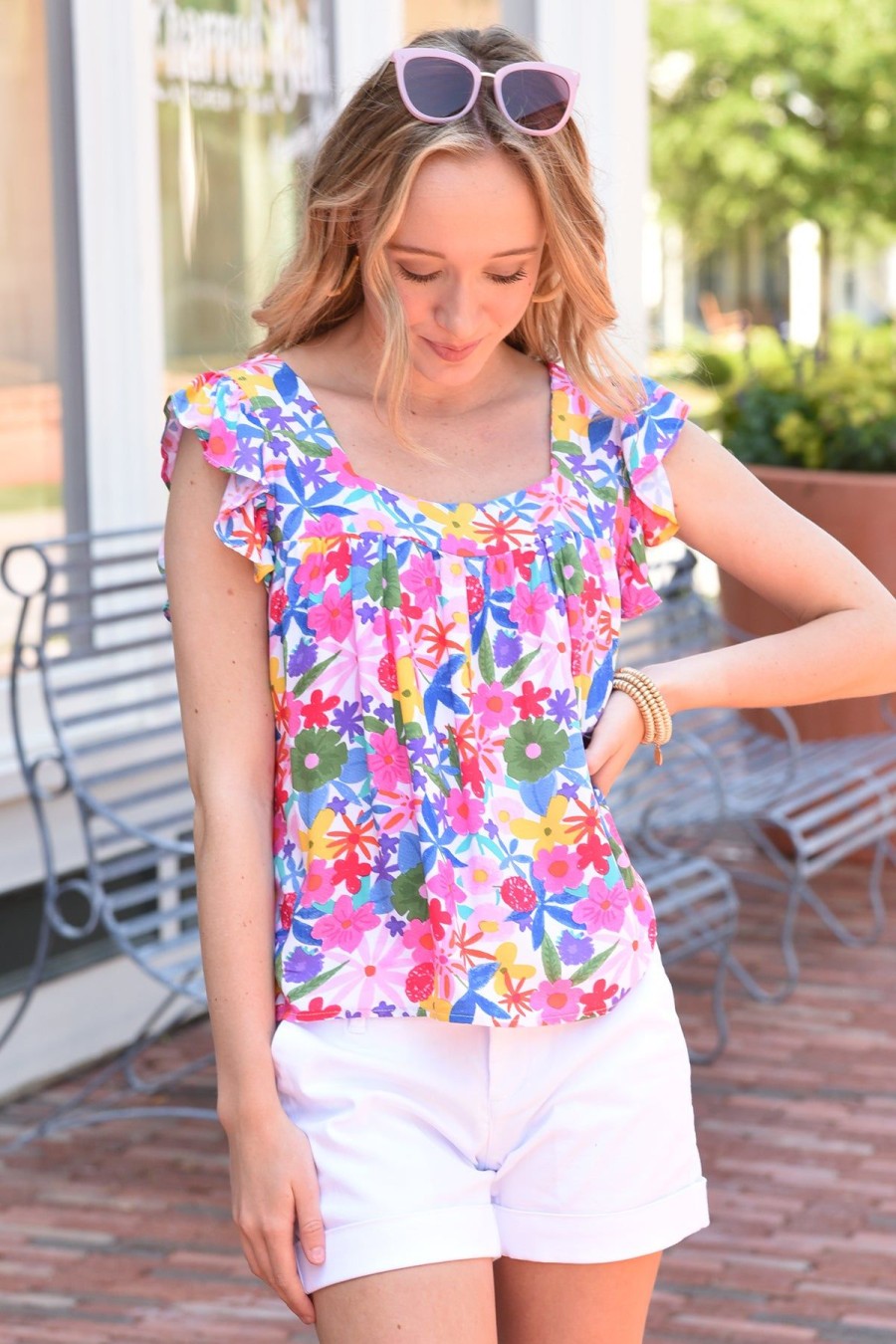 Tops FANTASTICA | Floral Garden Top