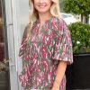 Tops Michelle McDowell | Lori Top -Tiger Tail Olive